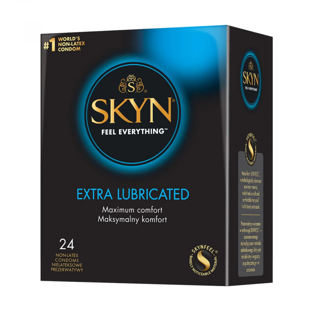 Презервативы - Безлатексные презервативы SKYN Extra Lubricated 24 шт, на 40 % больше смазки