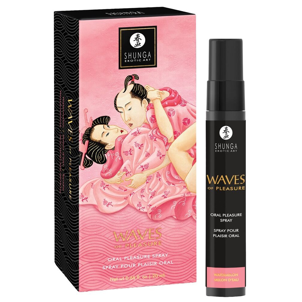 Оральные смазки - Спрей для усиления слюноотделения Shunga Waves of Pleasure Watermelon 1