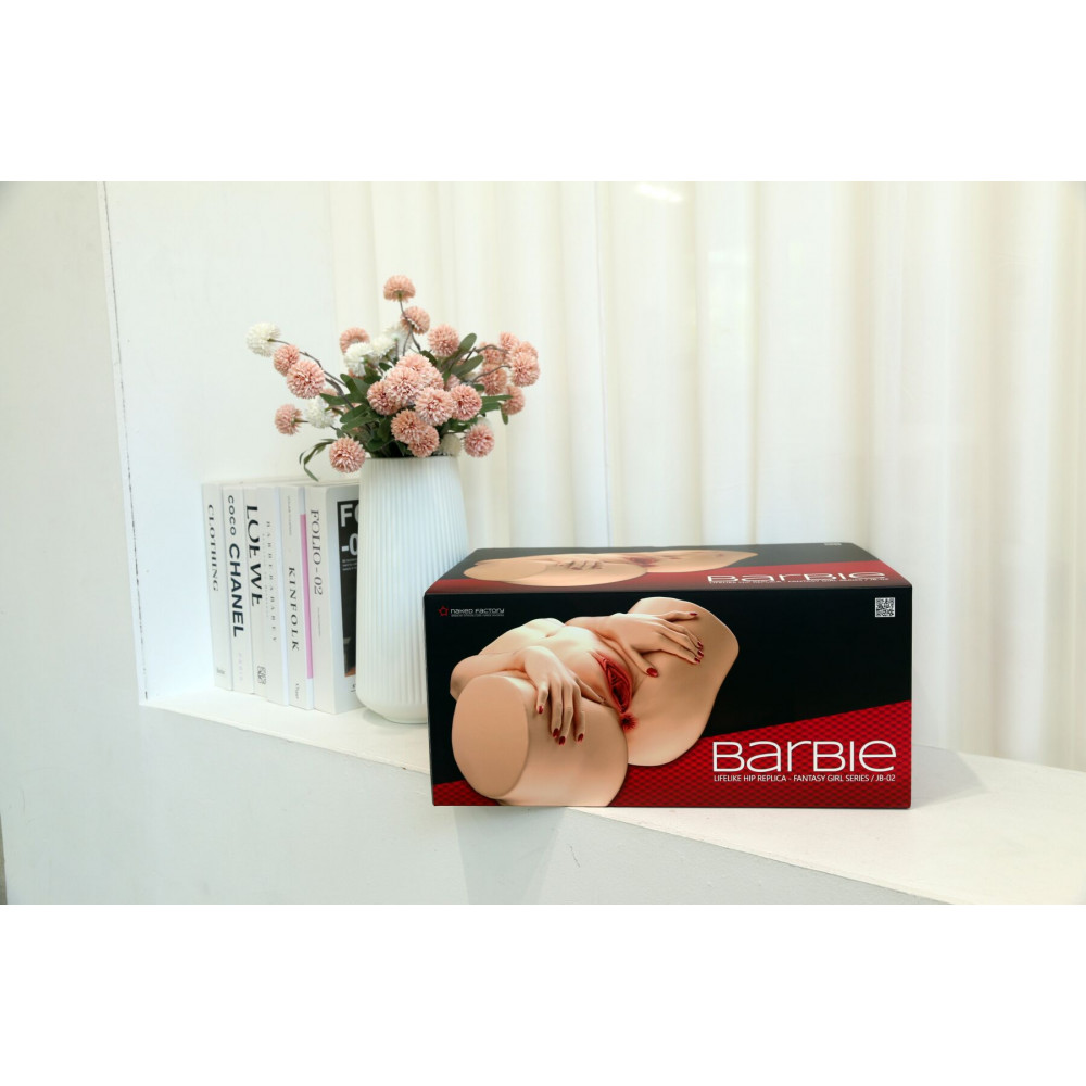 Мастурбатори без вібрації - Мастурбатор-півторс Naked Factory BARBIE, вагіна + анус, 2 канали, дуже реалістичний, наскрізний 10