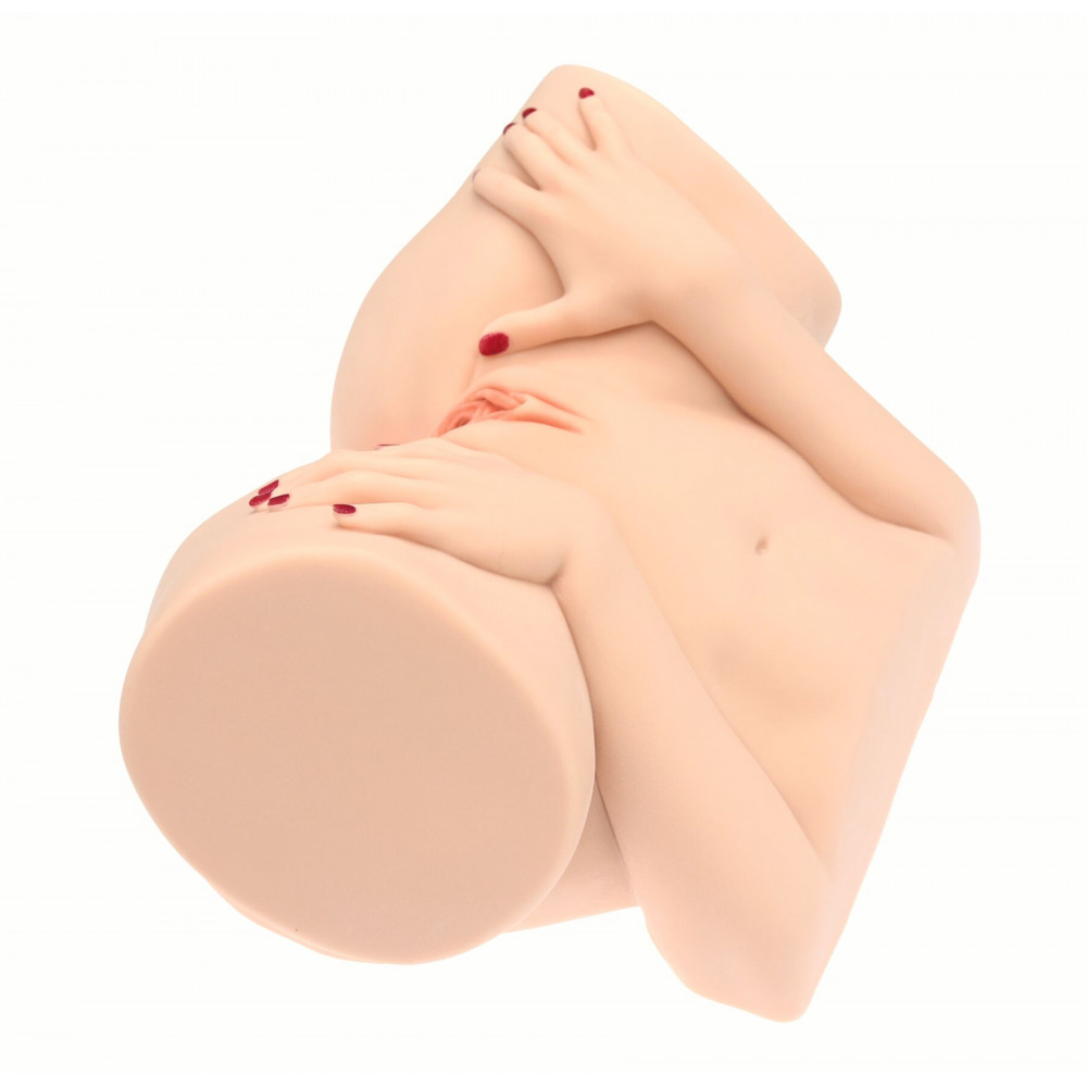 Мастурбатори без вібрації - Мастурбатор-півторс Naked Factory BARBIE, вагіна + анус, 2 канали, дуже реалістичний, наскрізний 1