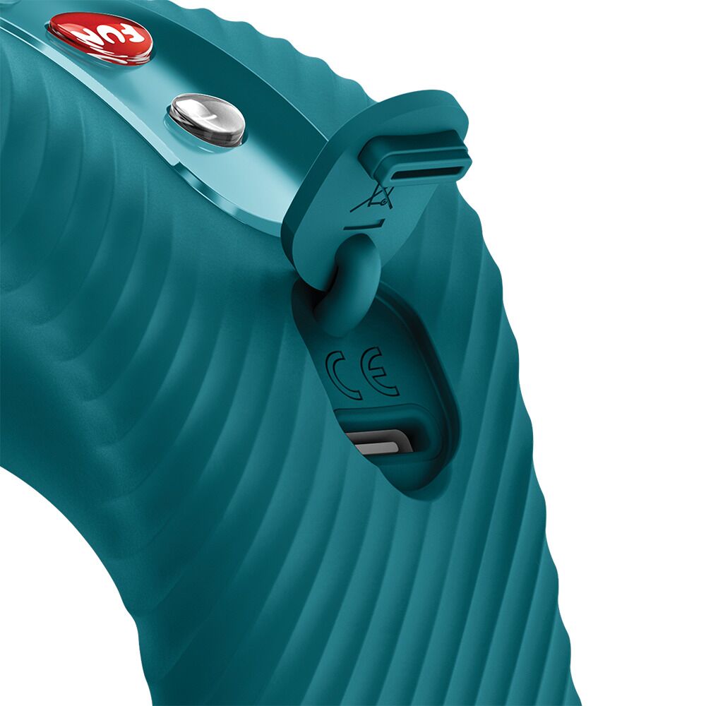 Вибропули и мини-вибраторы - Накладной вибратор Fun Factory LAYA III Bottle Green, эффект постукивания пальцем 3