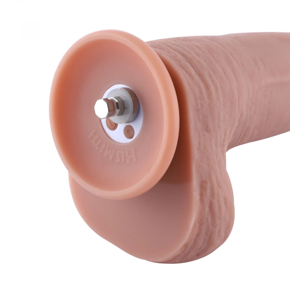 Фалоімітатор - Фалоімітатор 11.8″ з вібрацією для секс-машин Hismith Silicone Dildo with Vibe, KlicLok, пульт ДК 10