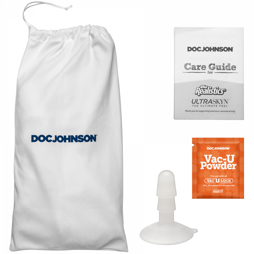 Фалоімітатор - Фалоімітатор Doc Johnson The Realistic Cock ULTRASKYN - 9 Inch Chocolate 6