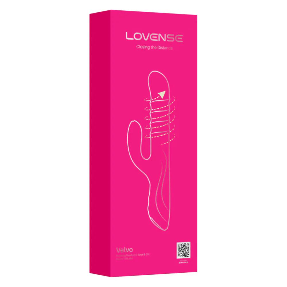 Вибратор-кролик - Вибратор-кролик Lovense Velvo с вращающимися шариками на 360° по технологии WaveRoller 4