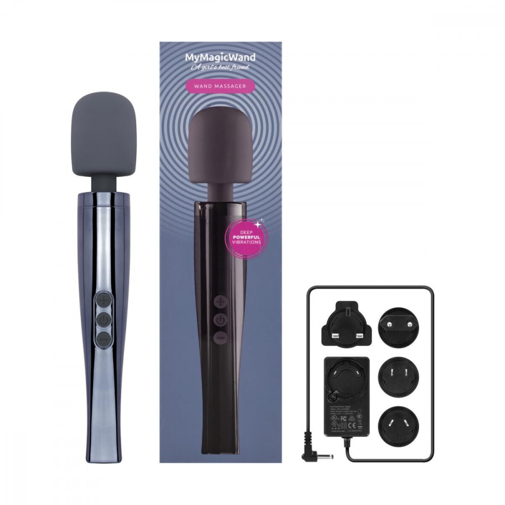 Для LGBTQ+ - Вібромасажер MyMagicWand - Wand Massger Dynamite Grey 6