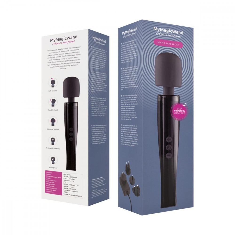 Для LGBTQ+ - Вібромасажер MyMagicWand - Wand Massger Dynamite Grey 7