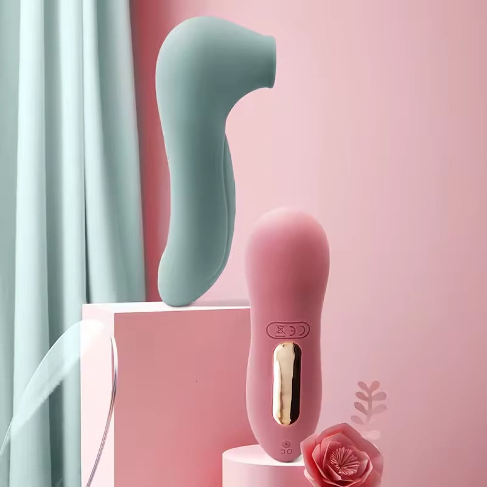 Вакуумный вибратор - Вакуумный стимулятор клитора Sweet Em, мятный 6