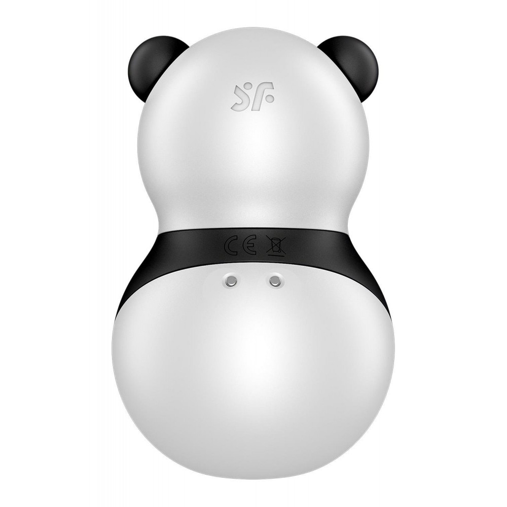 Вакуумный вибратор - Вакуумный стимулятор с вибрацией Satisfyer Pocket Panda черно-белый, 8.9 см 6