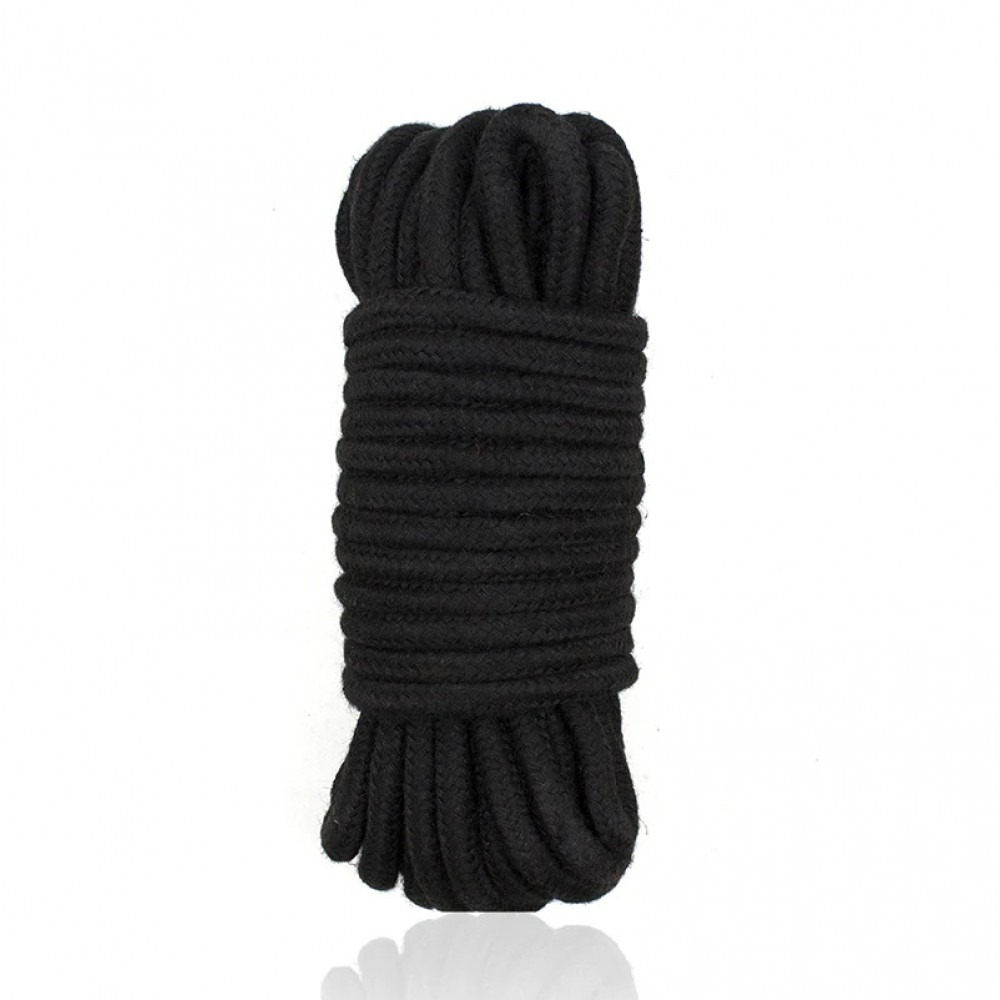 Разное - Веревка для Шибари, хлопок, 10 м, черная