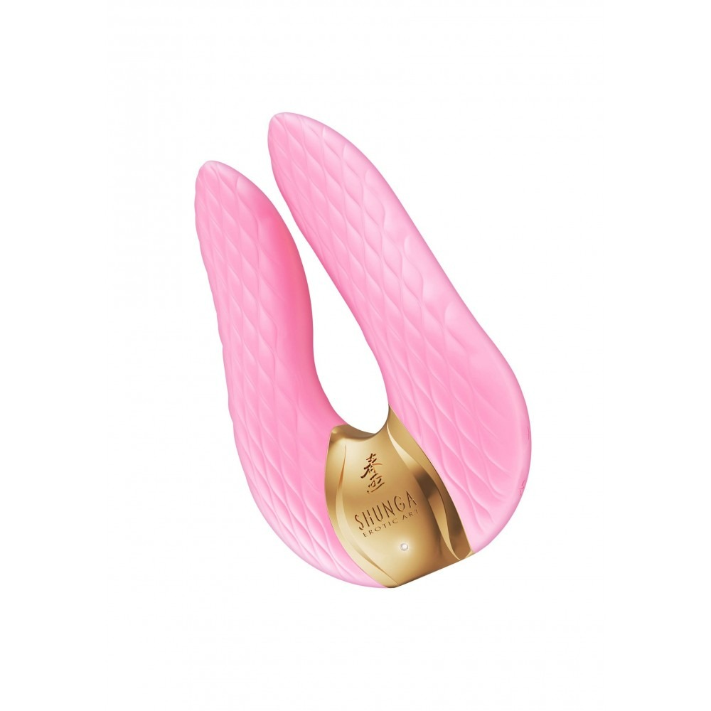 Вибратор - Вибратор для клитора Shunga Aiko, розовый , 10.5 см х 6.5 см 6