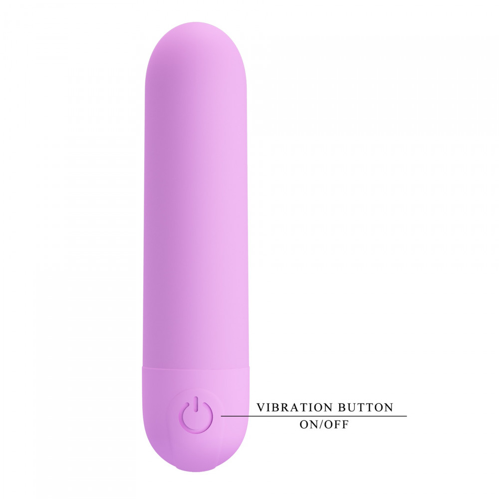 Вибропули и мини-вибраторы - Вибропуля Pretty Love STEFAN фиолетовая, 8 х 1.8 см 4