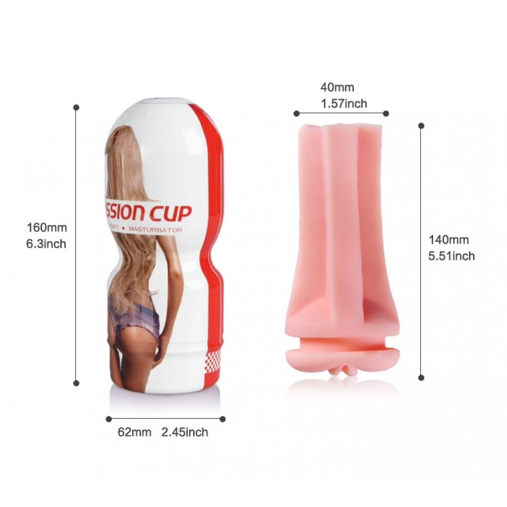  - Вагіна-мастурбатор CANWIN Passion Cup - Vagina, CAN-M211-3 4