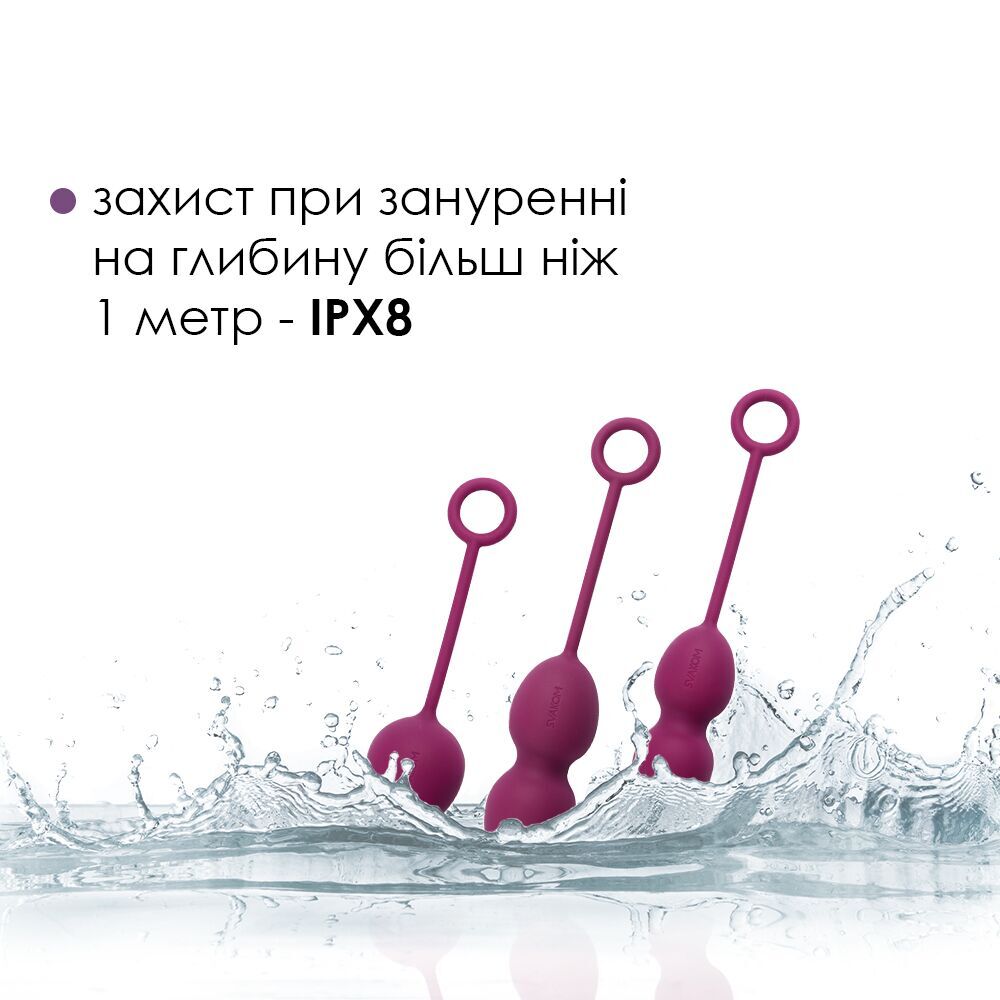 Секс игрушки - Набор вагинальных шариков со смещенным центром тяжести Svakom Nova Violet (мятая упаковка!!!) 4