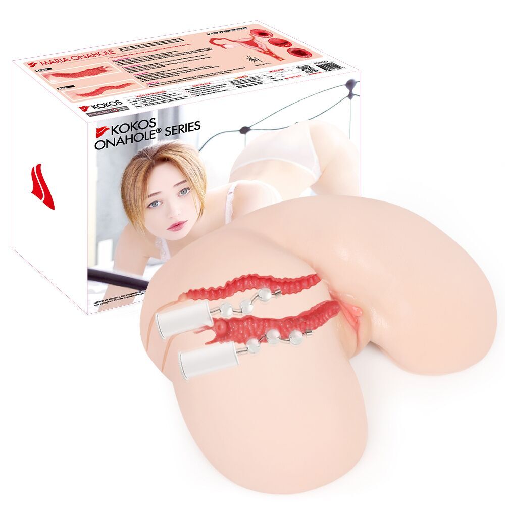Секс игрушки - Мастурбатор Kokos 003 Maria ONAHOLE Real Hips 2WayPlus с вибрацией и массажем (мятая упаковка!!!) 5