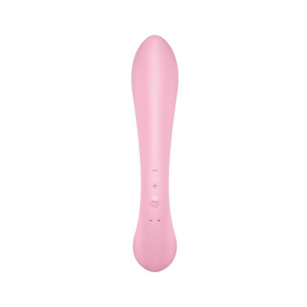 Секс игрушки - Двусторонний вибратор-кролик Satisfyer Triple Oh Pink (мятая упаковка!!!) 3
