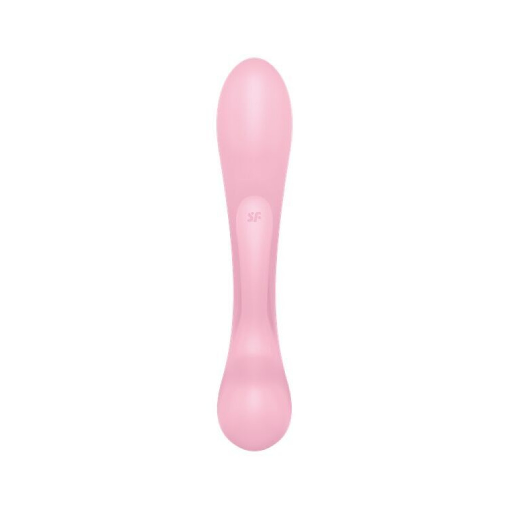 Секс игрушки - Двусторонний вибратор-кролик Satisfyer Triple Oh Pink (мятая упаковка!!!) 4