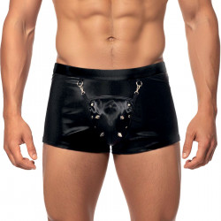 Чоловічі труси з сюрпризом Art of Sex - Gladiator, чорні з ефектом мокрого оксамиту, розмір S