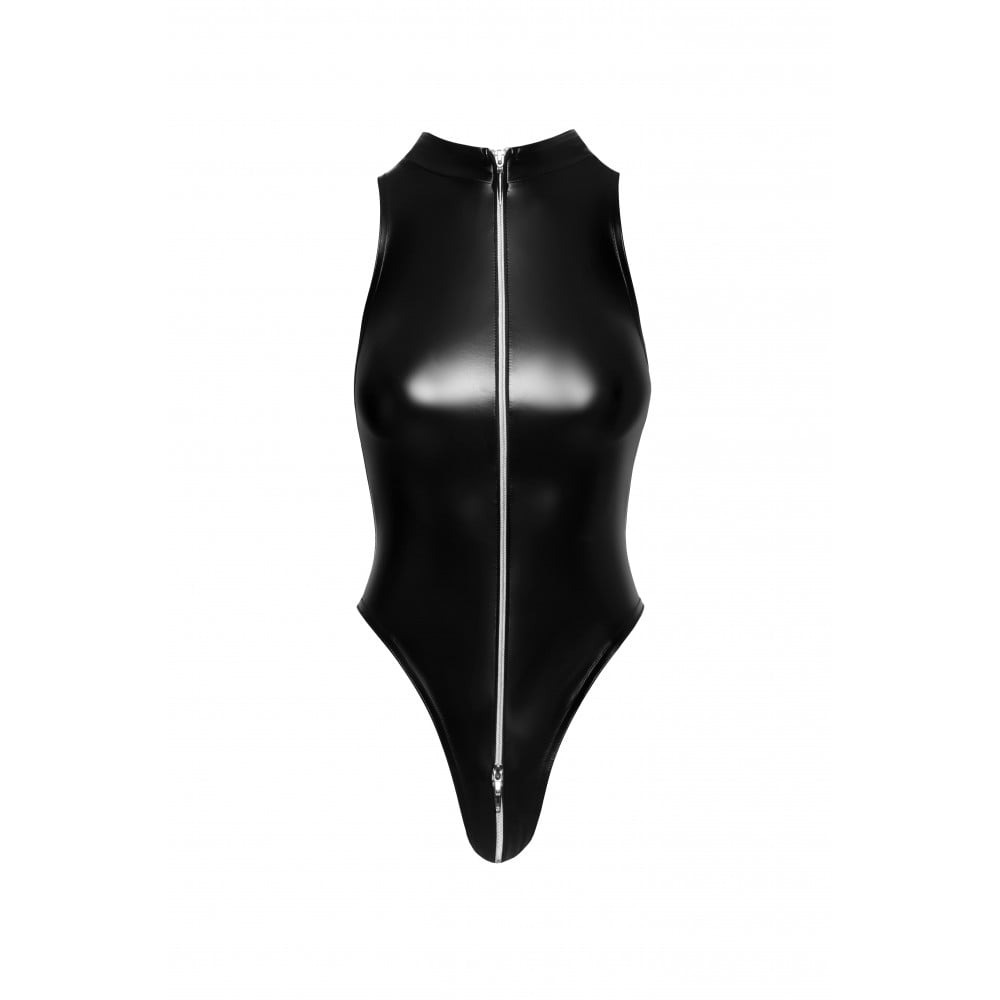 Эротическое белье - Боди M F294 Noir Handmade, с молнией, черное 2
