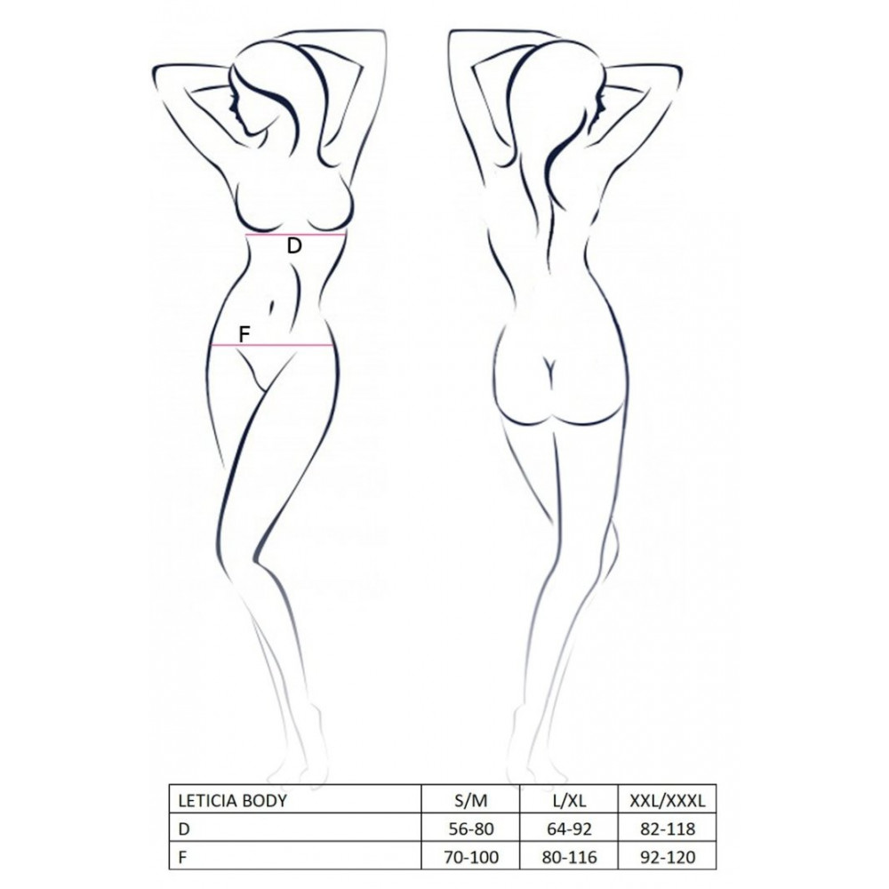 Разное - Боди с длинными рукавами и открытой грудью LETICIA BODY black S/M - Passion 4