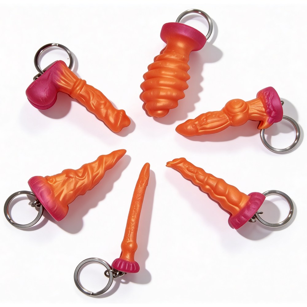  - Брелок «Океан спокуси», оранжево-рожевий, (в ас) 1 шт