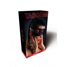 Маска БДСМ із декоративною трояндою Taboom Wild Roses Blindfolc чорна