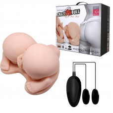 Мастурбатор с двойной вибрацией и двумя входами Crazy Bull BM-009115Z-1