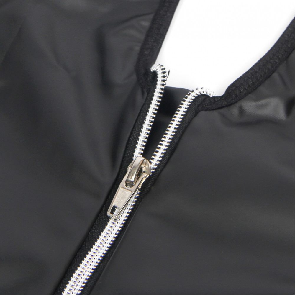 Різне - Міні-сукня з блискавкою та підтяжками Star Night з імітації шкіри, чорна, S 5