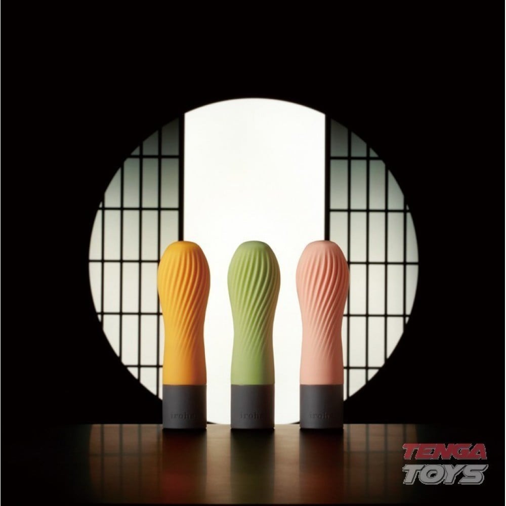 Різне - Міні вібратор нереалістичний Zen Iroha Tenga, медичний силікон, жовтий 2