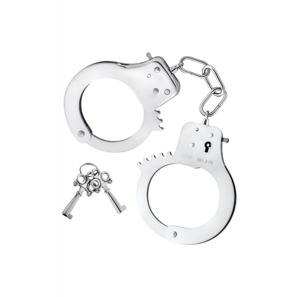 Наручники и ограничения - Наручники Blush Temptasia с ключами, серебристые, 27 см 1