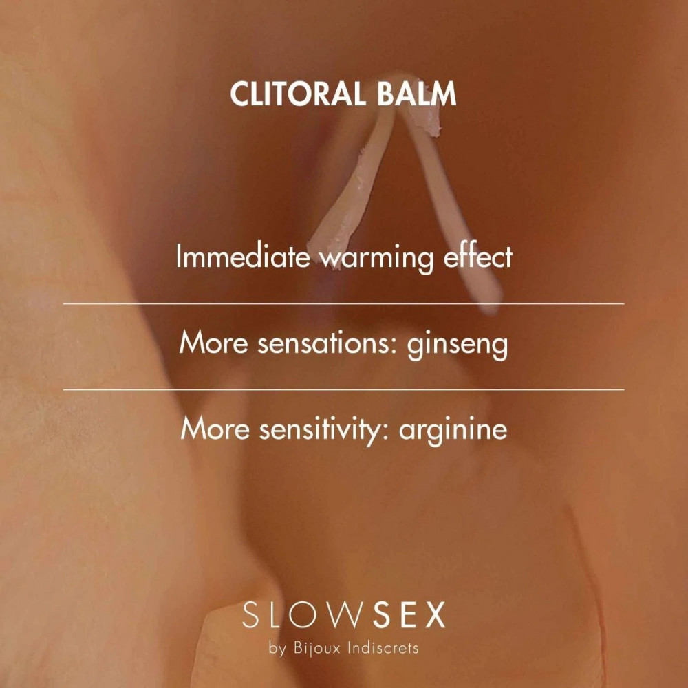  - ПРОБНИК Кліторальний бальзам CLITORAL BALM Slow Sex Bijoux Indiscrets, 2 мл 1