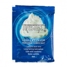 Саші/Лубриканти оральні на водній основі Trustex Vanilla з ароматом ванілі, 6 мл