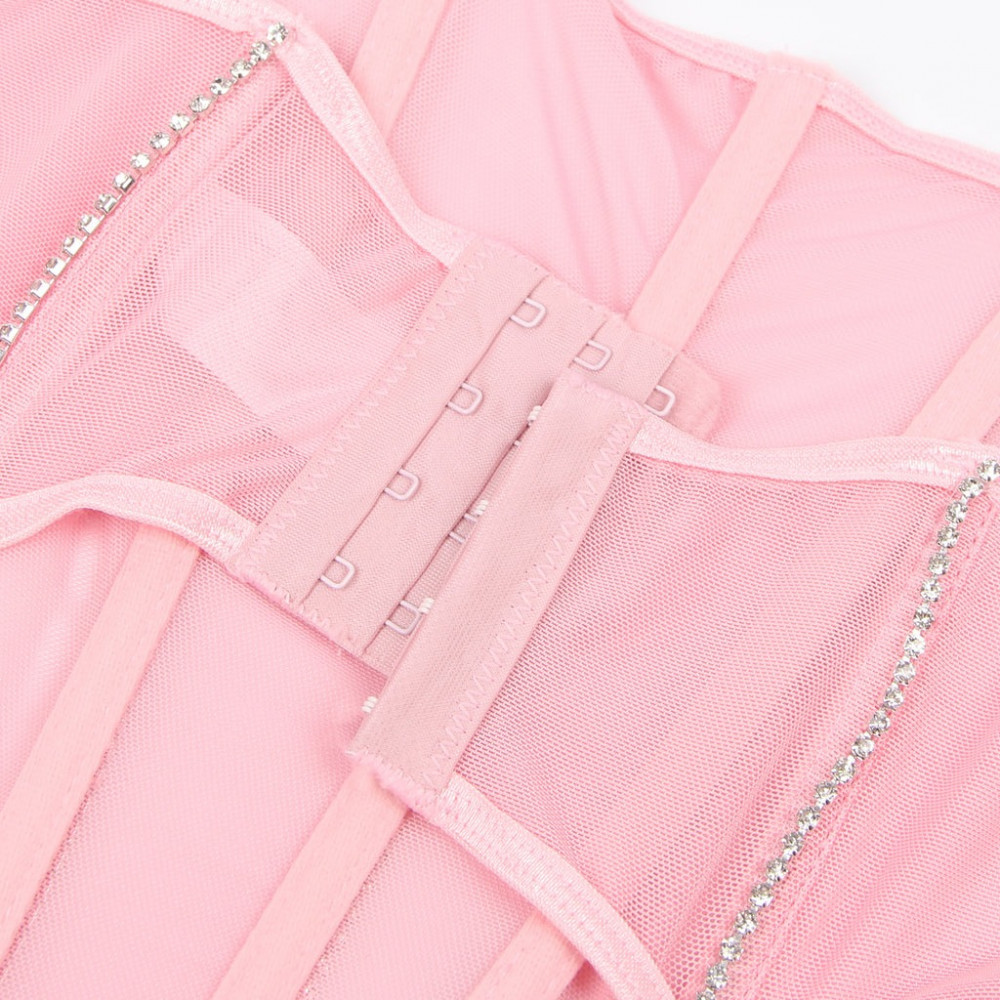 Різне - Рожевий комплект Star Night з декоративними стразами та ланцюжками, M 6