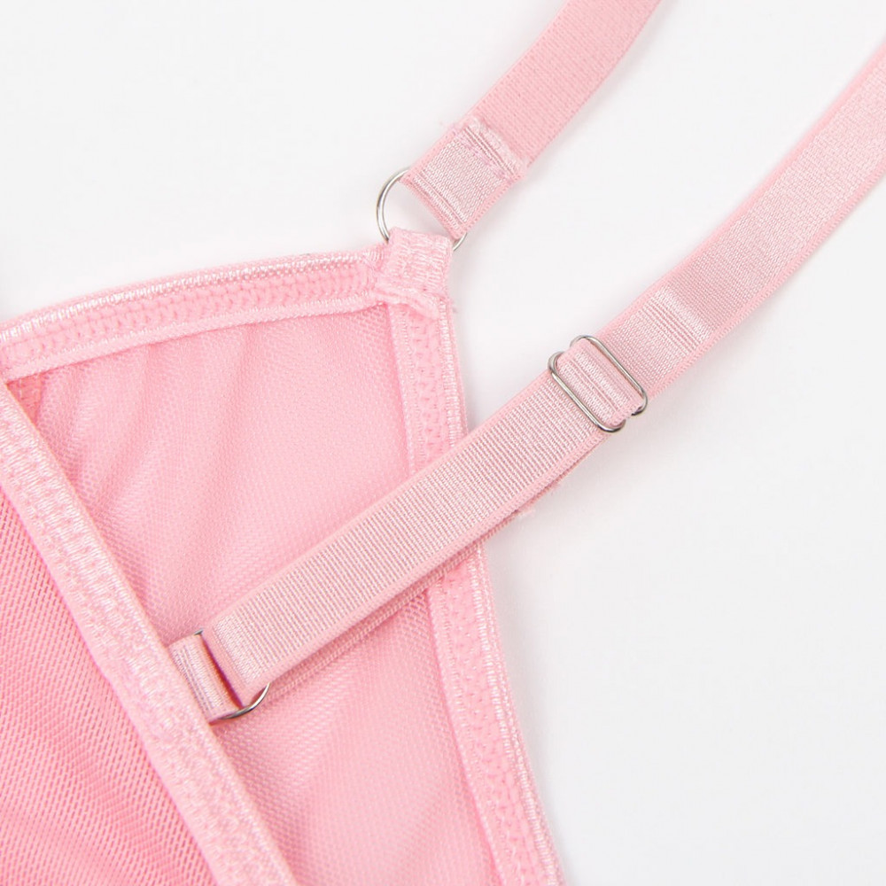 Різне - Рожевий комплект Star Night з декоративними стразами та ланцюжками, M 7