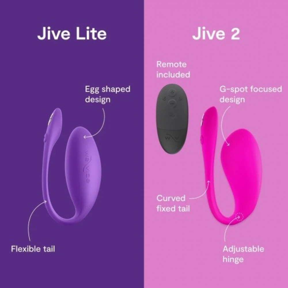  - Смарт-вибратор для пар We-Vibe Jive Lite, фиолетовый 13