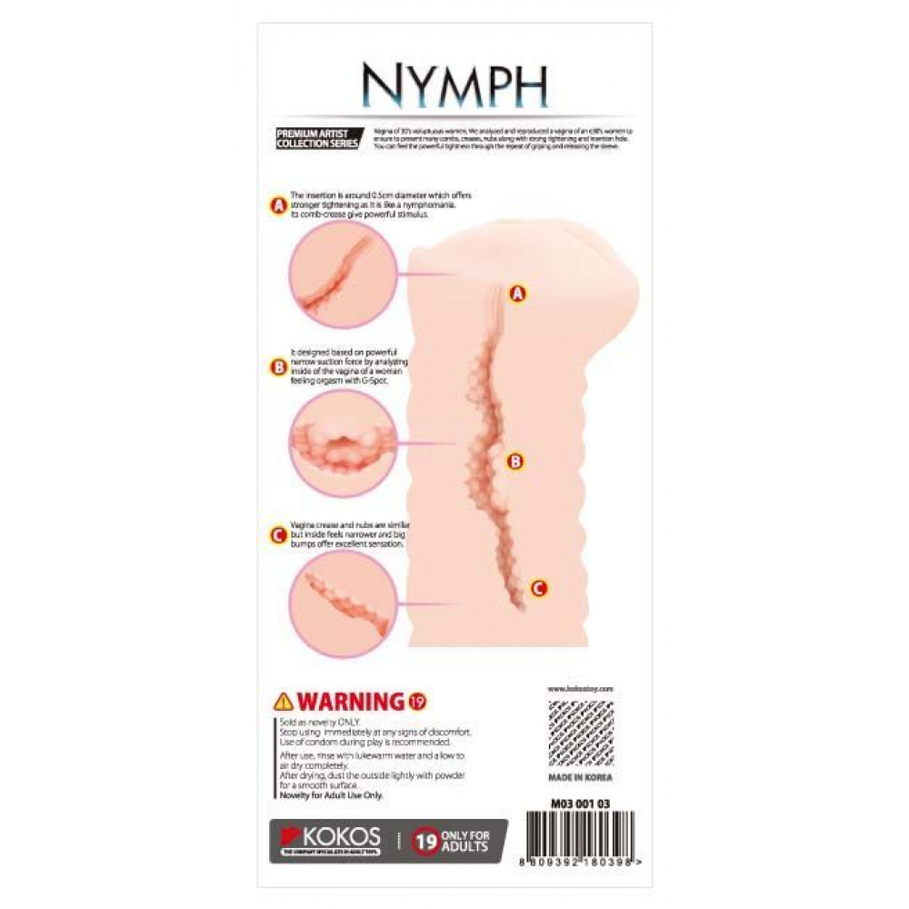 Мастурбатори без вібрації - Мастурбатор-вагіна Kokos Nymph 6