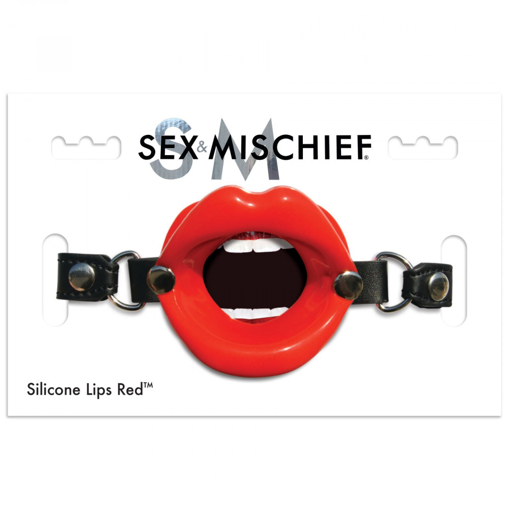 Кляп - Кляп Sex And Mischief - Silicone Lips Red 1