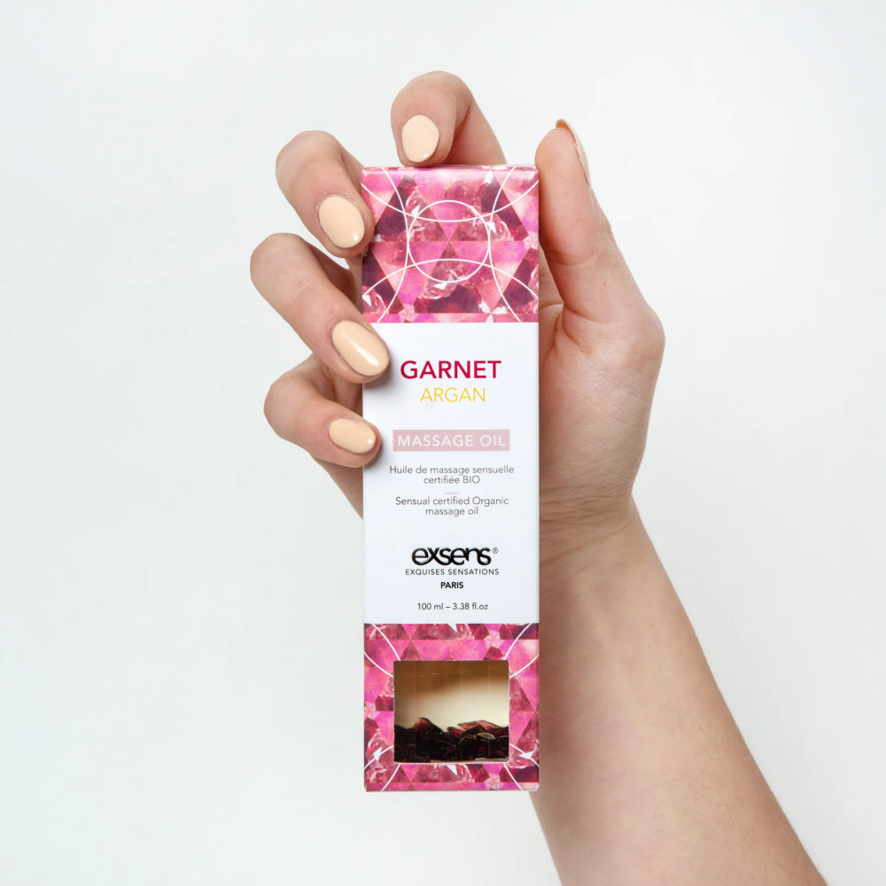 Для масажу - Масажна олія EXSENS Garnet Argan (чуттєве з гранатом) 100мл, натуральна 2