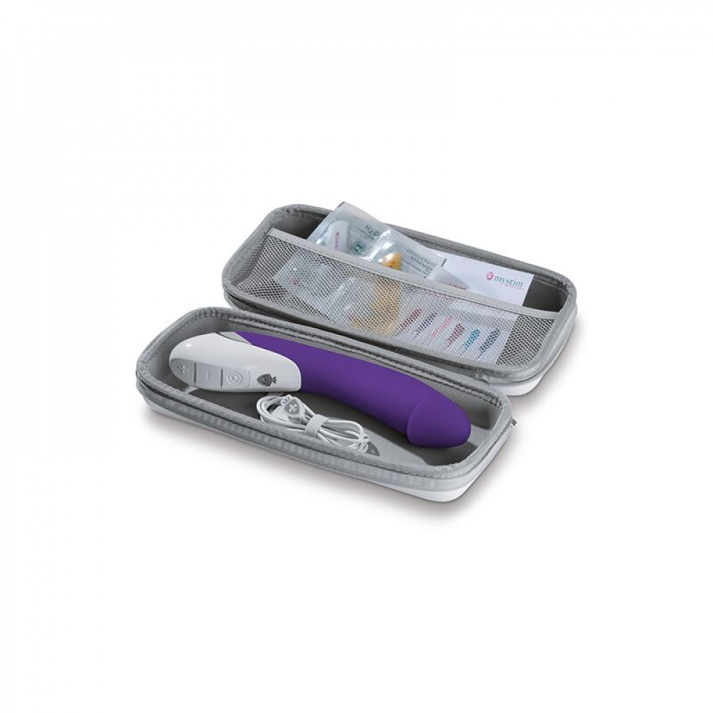 Классический вибратор - Мощный вибратор Mystim Terrific Truman Purple с двумя моторами и выраженной головкой 10