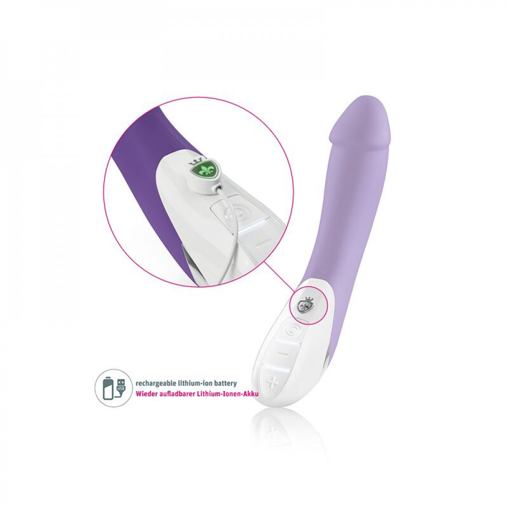 Классический вибратор - Мощный вибратор Mystim Terrific Truman Purple с двумя моторами и выраженной головкой 5