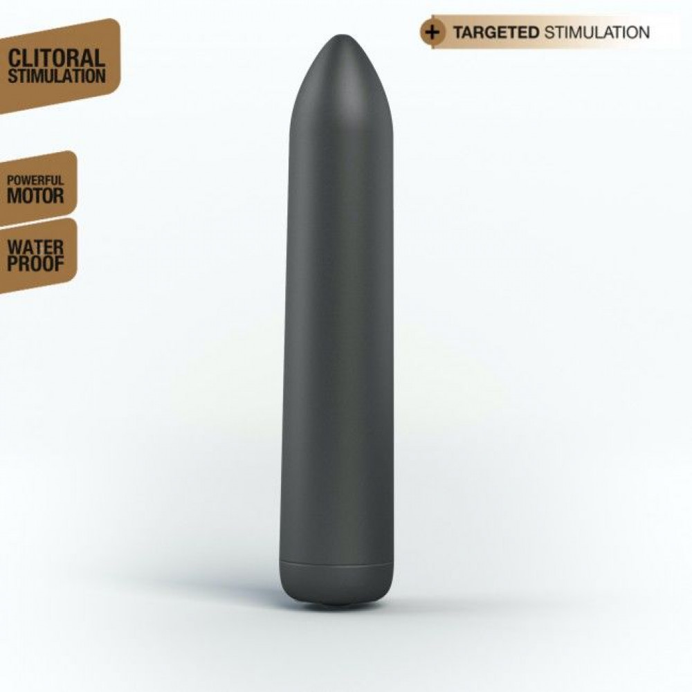 Клиторальный вибратор - Перезаряжаемая вибропуля Dorcel Rocket Bullet Black 2
