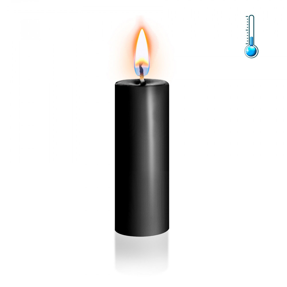 БДСМ аксессуары - Черная свеча восковая Art of Sex низкотемпературная S 10 см