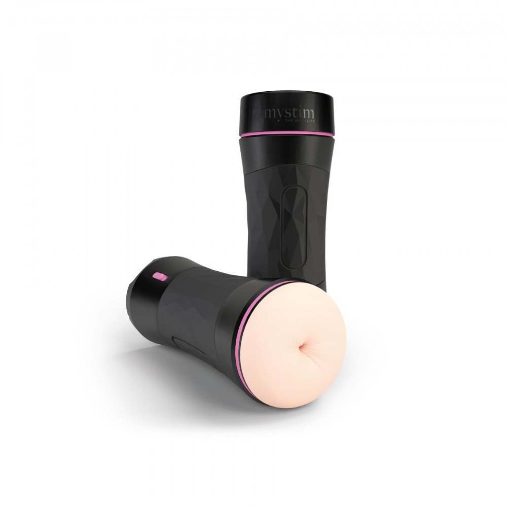Мастурбаторы без вибрации - Мастурбатор-попка Mystim O(h) PUSH ME Anus, можно сжимать и регулировать вакуум 1