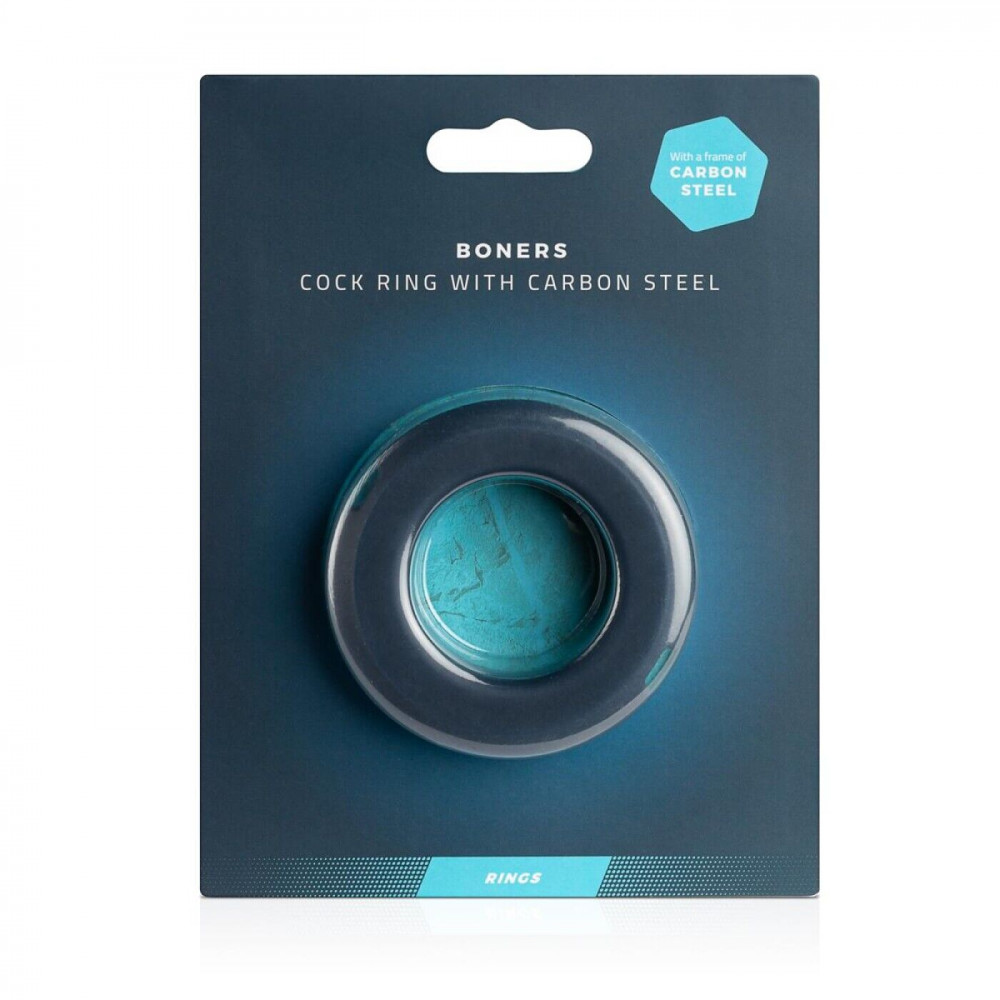 Эрекционное кольцо - Эрекционное кольцо Boners Cock Ring With Carbon Steel 3