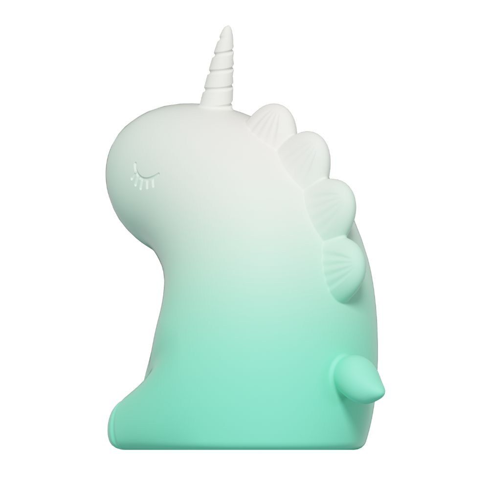 Різне - Стимулятор клітора з пульсацією UNIVIBE Єдиноріг, 5 режимів, градієнт біло-зелений 8