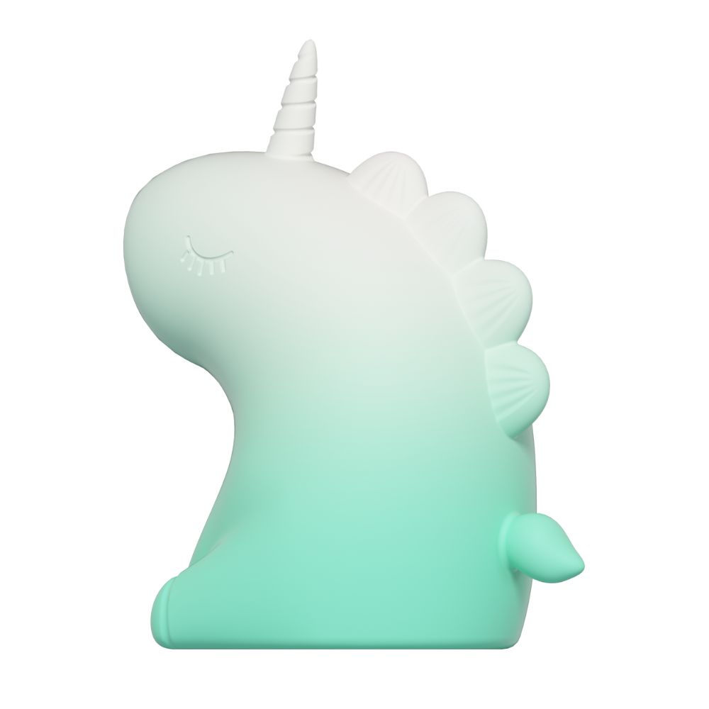 Різне - Стимулятор клітора з пульсацією UNIVIBE Єдиноріг, 5 режимів, градієнт біло-зелений 9