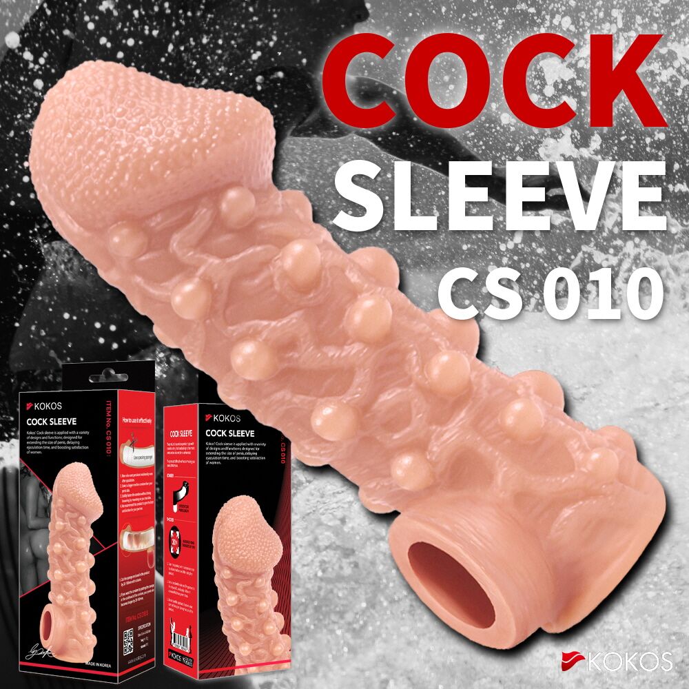 Эрекционные кольца без вибрации - Насадка на член Kokos Cock Sleeve CS 010 L 7