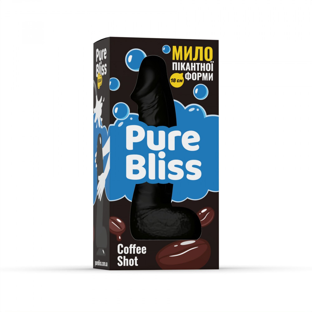 Секс приколы - Ароматное мыло пикантной формы Pure Bliss Black Coffee Shot (Кофе) 18 см 5