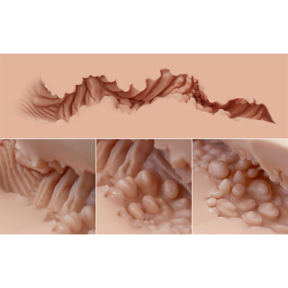 Мастурбатори без вібрації - Мастурбатор-півторс Naked Factory LAURA, вагіна + анус, дуже реалістичний, наскрізний 15