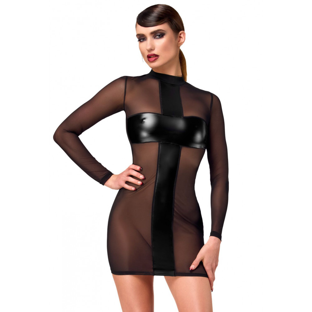  - Сукня Noir Handmade F369 Crossfire Mesh & Wetlook Mini dress XL